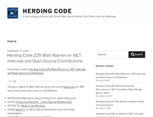 Tablet Screenshot of herdingcode.com